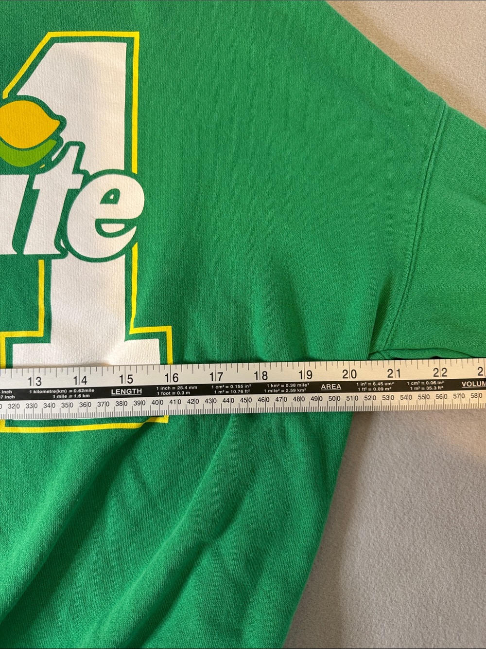 Women's Coca-Cola Sprite Sweatshirt Size XXS Green - Picture 9 of 10